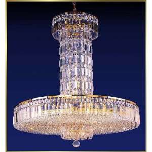   Crystal Chandelier, CL 5161, 18 lights, 24Kt Gold, 32 wide X 36 high