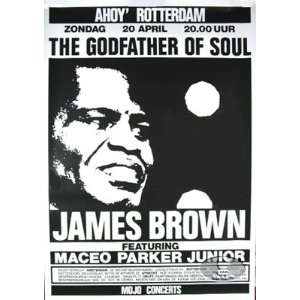 JAMES BROWN 1986 TOUR CONCERT POSTER