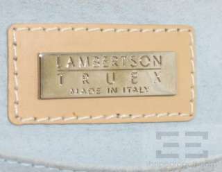 Lambertson Truex Tan Leather Large Tote Handbag  