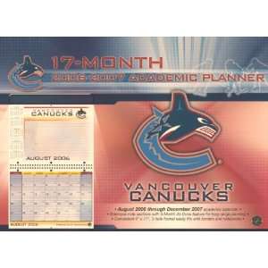  Vancouver Canucks 8x11 Academic Planner 2006 07 Sports 