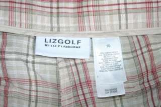 Liz Golf Lizgolf Womens Soft Casual Shorts 10 New  