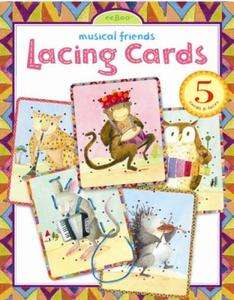 eeBoo Musical Friends Lacing Cards (NEW) 689196127564  