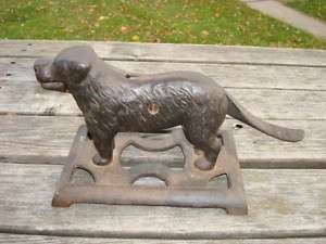 VINTAGE LABRADOR RETRIEVER CAST IRON NUTCRACKER C1900  