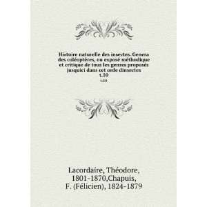   jusquici dans cet orde dinsectes. t.10 ThÃ©odore, 1801 1870,Chapuis
