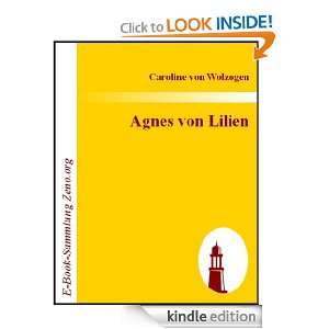 Agnes von Lilien (German Edition) Caroline von Wolzogen  