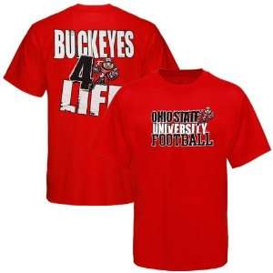  Ohio State Buckeyes Scarlet 4 Life T Shirt Sports 