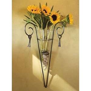  Wall Cone Vase Sconce with Tassels