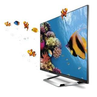   3D 1080p 240 Hz LED LCD HDTV with Smart TV and Six Pairs of 3D Glasses