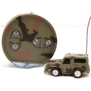  Mini RC Jeep   Green 49mhz Toys & Games