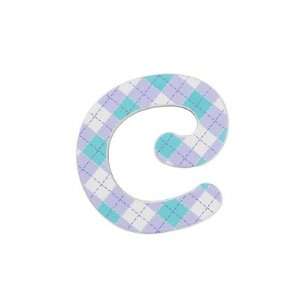  C Letter Color / Pattern Dreamy Argyle Pattern