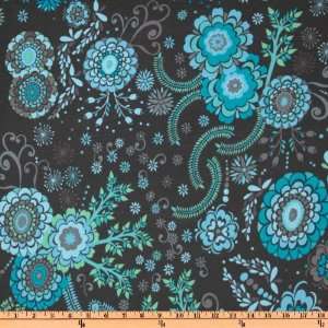 58 Wide Karavan Stretch Cotton Jersey Knit Kashmir Indigo Fabric By 