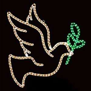  Dove With Branch   LED Dove With Branch Motif