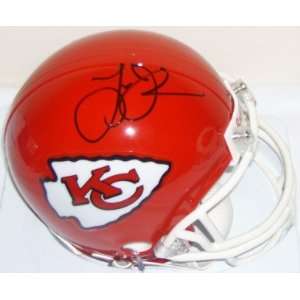  Larry Johnson Signed KC Chiefs Mini Helmet Everything 