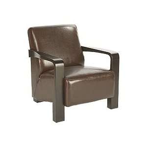  Clayton Leather Armchair in Walnut Armchair collection 