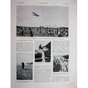  1930 French Print Weiss Arrive Ferench Indes By Biplane 