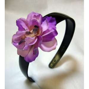  Purple Real Touch Flower Headband Beauty