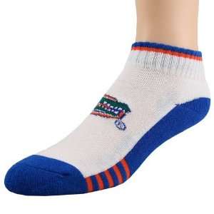  Florida Gators White Royal Blue Low Cut Socks Sports 