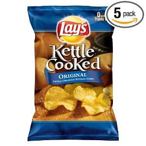 Lays Kettle Cooked Extra Crunchy Potato Chips, Original, 16 Ounce 