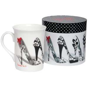   Vine Design B & W SHoes Mug NEW COLLECTION