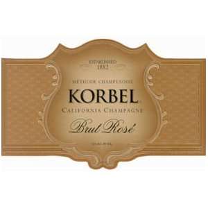  Korbel California Brut Rose NV 750ml Grocery & Gourmet 
