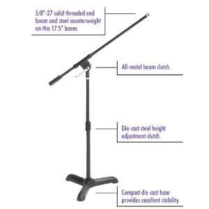  On Stage Stands MS7311B Kick Drum/Amp Mic Stand Musical 