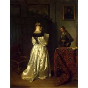Hand Made Oil Reproduction   Gerard ter Borch   24 x 32 inches 