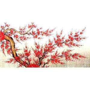  Vietnamese Lacquer Paintings   32 x 62 Cherry/Golden 
