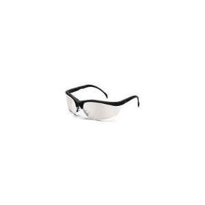 Klondike Safety Glasses With Black Frame And Indoor/Outdoor Clear 