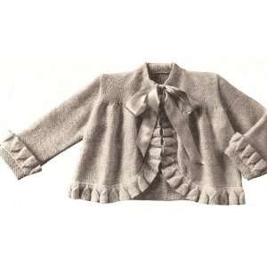 Vintage Knitting PATTERN to make   Knitted Baby Sweater Sacque Coat 6m 