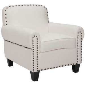  Abigail Fabric Club Chair   White