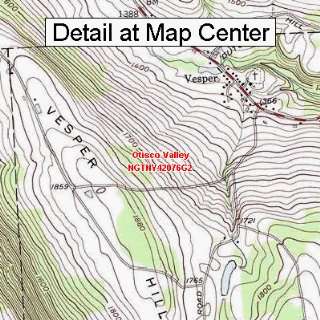  USGS Topographic Quadrangle Map   Otisco Valley, New York 
