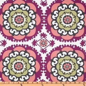  44 Wide Annette Tatum Boho Medallion Berry Fabric By The 