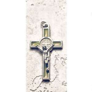   Saint Benedict Crucifix   1.5 Height   Latin Style Cross Jewelry