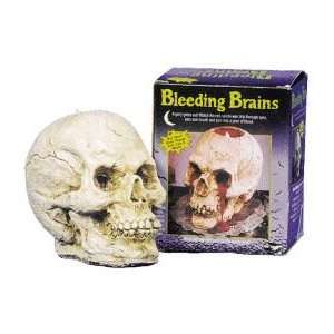  Bleeding Brain Skull Halloween Candle