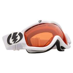  Electric EG1S Snowboard Goggles Gloss White/Orange Sports 
