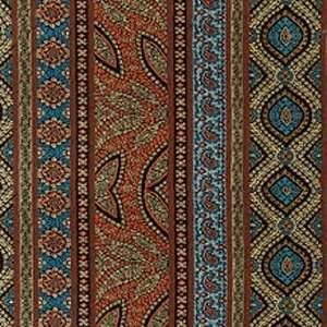  15312   Aqua/Cocoa Indoor Upholstery Fabric Arts, Crafts 