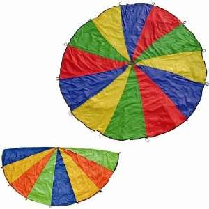   12 handles Multicolored Play Parachute with bag