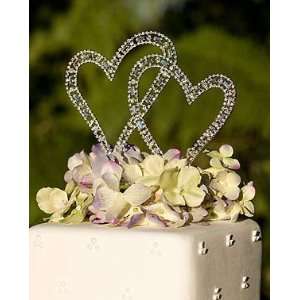  Bel Aire Bridal Double Heart Cake Jewelry with Swarovski 