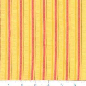  58 Wide Seersucker Shirting Stripe Citrus Fabric By The 