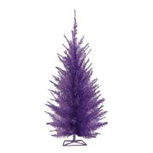    4.5 Foot Purple Stylized Pre Lit Christmas Tree