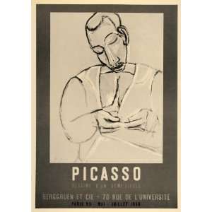  1971 Print Picasso Drawings Berggruen Paris Poster 1956 