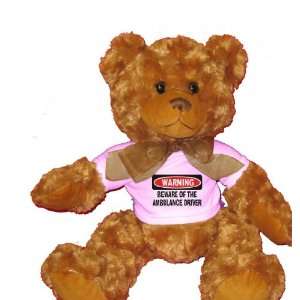   THE AMBULANCE DRIVER Plush Teddy Bear with WHITE T Shirt Toys & Games