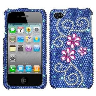 Juicy Flower With Full Rhinestones Hard Protector Case Cover For Apple 