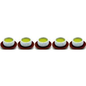  Iwako Green Tea Erasers, a Set of 5 Pieces, Made in Japan 