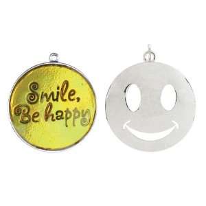  Smiley Face Pendant   Yellow Arts, Crafts & Sewing