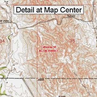   Topographic Quadrangle Map   Callaway SE, Nebraska (Folded/Waterproof