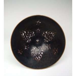  one Jizhou Ware Black Glazing Porcelain Bowl with flame 