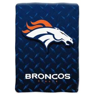  Denver Broncos 60x80 Diamond Plate Raschel Throw Sports 
