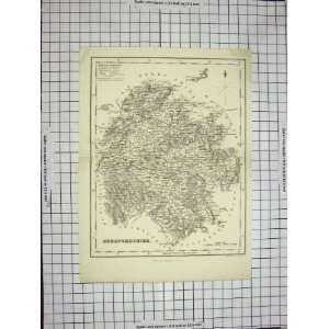    GRAY ANTIQUE MAP c1790 c1900 HEREFORDSHIRE ENGLAND