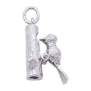  Rembrandt Charms Woodpecker Charm, Sterling Silver 